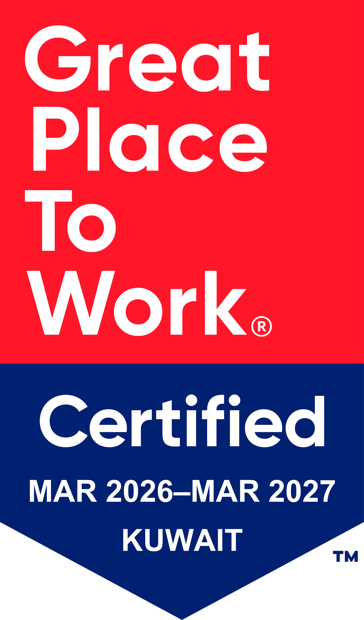 Great Place to Work Certified – Kuwait, March 2026–March 2027